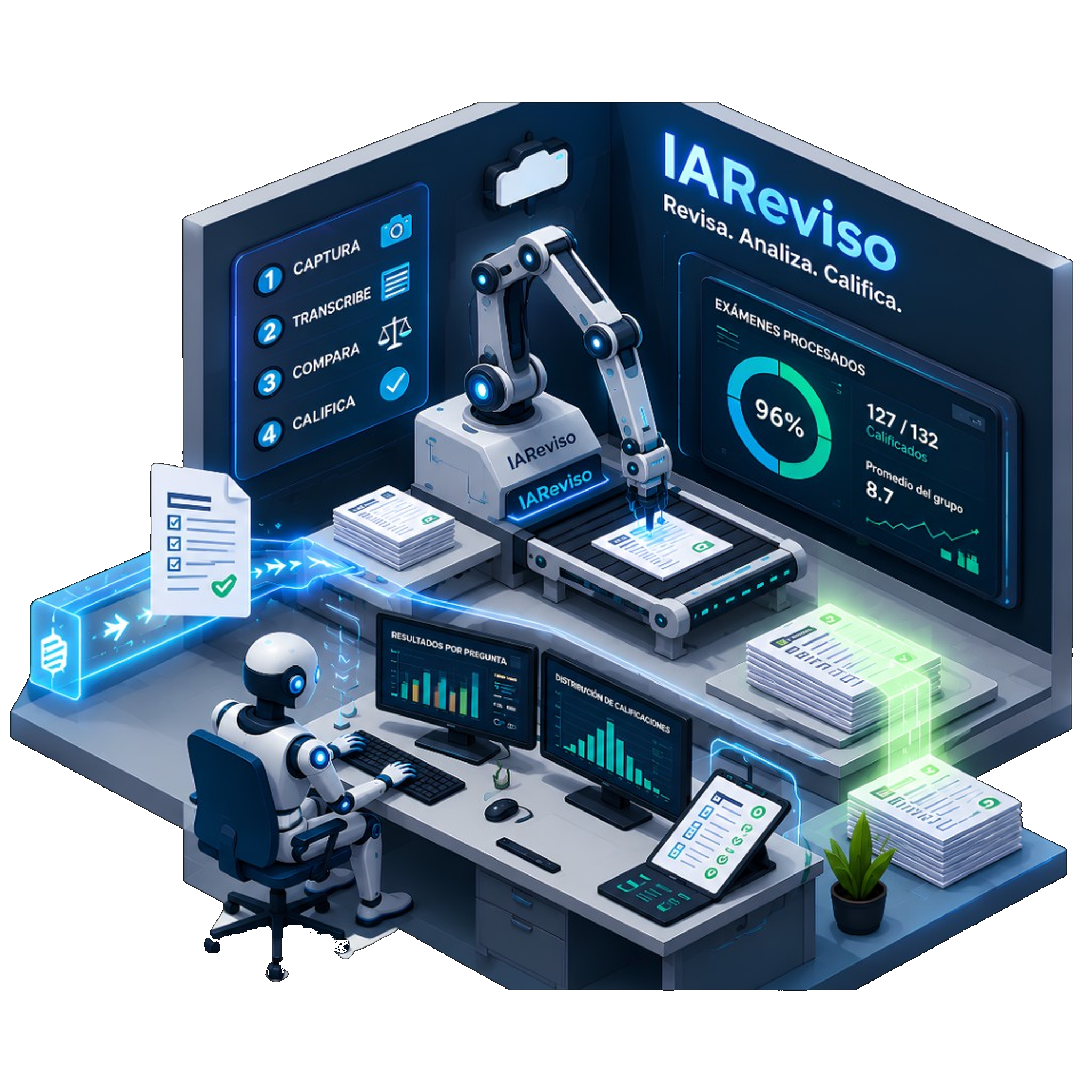 IAReviso: captura, transcribe, compara y califica exámenes automáticamente